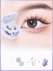 Magnetic Suction Fake Eyelashes Female Natural Simulation SUNFLOWER Little Devil Soft Eyelash Repeated Use Glue-Free
