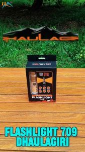 Lampu Tenda Camping Dhaulagiri Rechargeable Flashlight 709/ Lampu dan Senter Multifungsi