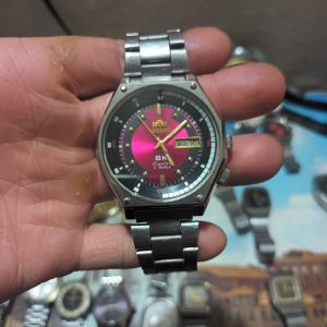 Đồng Hồ SK 4 đính vít cổ mặt hồng cánh sen đời 1970 máy 3 vít