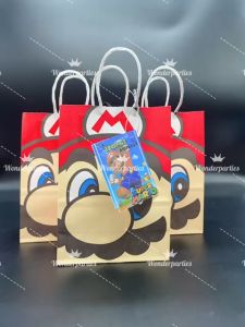 (Ready stock from Selangor) Wonderparties Mari0 Birthday Party School Kids Gift Set/Souvenir/doorgifts/customized name card/Pek hadiah budak bertema 主题式精美儿童生生日伴手礼