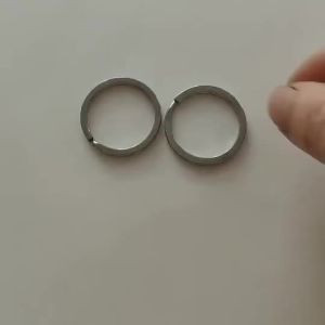 50pcs/Lot Stainless Steel 6-28mm Round Split Ring Key Chains Hoop Loop For DIY Keyring Keychain Jewelry Making Supplies Findings