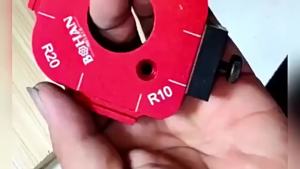 4-In-1 Radius Quick Jig Corner Radius Template Radius Jig Router Template Aluminum Alloy R10-R50 for Woodworker Measurement