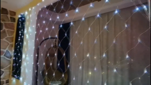 2025 Hari raya Decoration LED Solar Fairy String Net Mesh Light 3x2M Waterproof LED Light Strip Outdoor LED Fairy Lights Party Wedding Holiday Decoration Lights