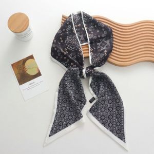 Khăn Choàng Lụa Dài Hai Màu Cổ Điển Mùa Xuân Thu Mỏng Thời Trang Phong Cách Công Sở Trang Phục Ngoài Trang Phục Công Sở