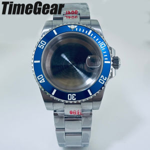 40mm Watch Case 904L Aluminium Bezel Sapphire Glass GMT SUB Yacht Watch Case For VH31 NH34 NH35 NH36 ETA 2824 PT5000 Movements