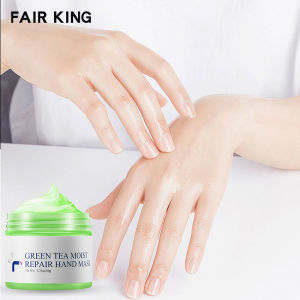 FAIR KING Green Tea Moisturizing Hand Wax Whitening Skin Hand Mask Repair Exfoliating Calluses Film Anti-Aging Hand Skin Treatment Cream