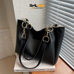 Tote Bag Korea Style Poliester Trendi - Tas Wanita Desain Minimalis Modern