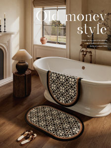 Luxurious Bathroom Three-Piece Set Lightweight Soft Silicone Water Absorbent Mat Anti-Slip Foot Pad for Bathroom Home Use