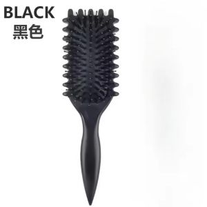 Salon Styling Curly Hair Styling Brush Curl Hair Brush for Combing and Shaping Mens and Womens Curls Reduce Pulling Tools