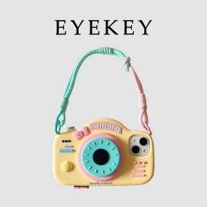 เคสโทรศัพท์มือถือแบบป้องกันแบบครอบคลุมเต็มรูปแบบ Eyekey สำหรับ Apple 17promax โทรศัพท์มือถือ iPhone 16 รุ่นใหม่ 11 สายคล้อง 15pro สำหรับผู้หญิง 14promax สร้างสรรค์ 13 ครอบคลุมเต็มรูปแบบ 12 ป้องกันการตกหล่น
