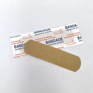 50pcs Fabric Adhesive Bandages - Flexible Breathable First Aid for Fingertip Knuckle Wound Care Multi-Size Family Emergency Kit