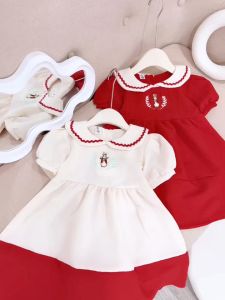 Váy bé gái cổ tròn cách điệu sz 10-30kg đầm bé gái mặc chơi noel chơi tết