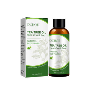 Ouhoe Tea Tree Oil Body Wash Massage Hand Foot Body Moisturizing Hydrating Calluses Peeling Dry Cracking Foot Massage Oil Roughness Dead Skin Sweating Feet Body Wash Skin Care 100ml