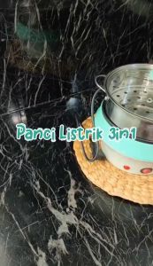 PANCI LISTRIK PANCI ELEKTRIK MULTIFUNGSI ELECTRIC FRY PAN LISTRIK LAPISAN KERAMIK Q2 / STEAMING PAN MULTIFUNGSI Q2-8518 / Q2 8518