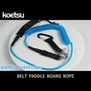 KOETSU Waist Paddleboard Leash Professional SUP Surfing Tether System Quick-Release Elastic Board Strap