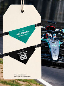Mercedes-Benz F1 Team Scarf Pet Saliva Towel Dog Cat Triangle Scarf Neck Warmer Geometric Pattern Four Seasons Universal Pet