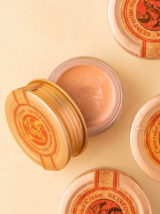 Skinfood Salmon Eye Concealer Cream Brightening Whitening under Eye Circles Dark Circles Concealer Base Makeup Korean Beauty Tools