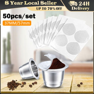 50Pcs Aluminum Foil Coffee Capsule Seal Lids Pods Sticker Replace For Filling Coffee Capsules Nespresso 37mm Coffee Supplies ZZY-Capsule-Foil-230710