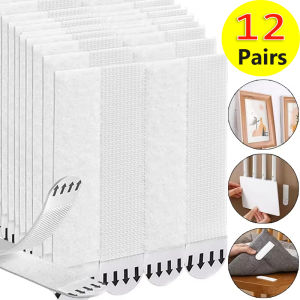 Punch-free Frame Tape Strips Assorted Mounting Self Adhesive Picture Fixed Poster Wall Hook Hanger Stickers for Home Decoration
