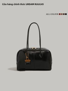 URCDN RDALVO | Luxury Retro Wax Leather Handbag Large Capacity