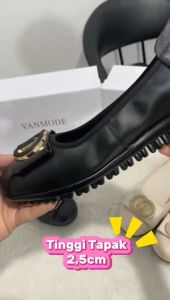 NEW ARRIVAL!!! Sepatu Flat Kulit REAL Wanita Import W8266 Sepatu Kerja Wanita Kekinian Import Kulit real Kasual dan Formal (+Box)