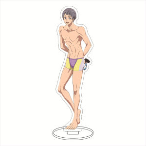 Bandai | Bộ Tượng Trưng Bày Acrylic 16CM - Miễn Phí! Nhân Vật Anime Haruka Nanase Makoto Tachibana Rin Matsuoka Nagisa Hazuki Rei Ryugazaki Cos Đồ Trang Trí Quà Tặng Cho Người Hâm Mộ