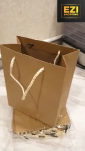 12pcs Brown Thick Goodies Gift Bag Paper Bag Party  Ready Stock/Beg Kertas Tebal 210gsm Multi Size Kraft Paper Gift Bag Sandwich Bread Bags Party Wedding Wrapping Gift Bags