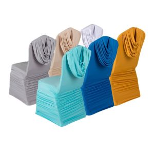 Solid Color Elastic Full Coverage Chair Covers