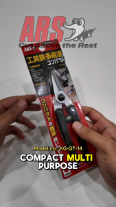 ARS (Japan-Made) Multipurpose Scissors for Electrical DIY Crafting & Factory Wiring KG-QT-14