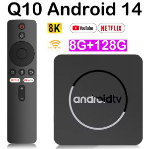 Smart Q10 8K Media Player TV Box Android14 Google Voice Assistant Allwinner H313 Storage Dual WiFi Bluetooth 5.4 TV Box 2025