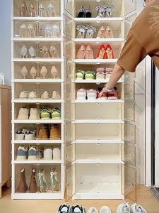 กล่องใส่รองเท้า 3 5 9 พลาสติกใส กล่องรองเท้า ป้องกันความชื้นและฝุ่นละออง การเก็บสะดวก เก็บรองเท้าทุ