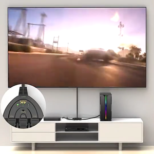 【COD】Mini 3 Port HDMI Splitter Adapter Cable 1.4b 4K*2K 1080P Switcher HDMI Switch 3 in 1 out Port Hub for HDTV Xbox PS3 (Read the instructions carefully before buying thank you)