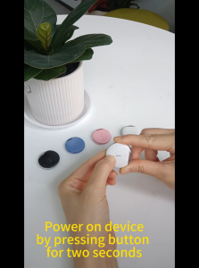 【For iPhone】Smartifact TX12 Smart Air Tag Anti-Lost Device GPS Tracker Plastic Universal Structure Button Call Car Keys Pet Kids Bag Wallet Luggage Tracking Finder Locator Certification Works With iOS Find My App for iPhone 16 15 MacBooK iPad Pro Mac