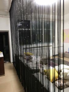 Curtain Partition Door Curtain Curtain Line Crystal Tassel Bead Curtain Room Decorative Curtains Living Room Beauty Salon Ready-Made Curtain