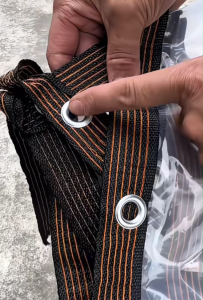 【In Stock】Transparent waterproof oilcloth Trapal Waterproof Makapal Tarpaulin with Eyelets Waterproof Tarp Outdoor Plastic