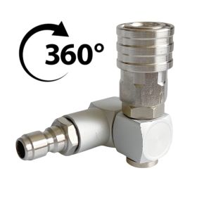 High Pressure Washer Pivoting Coupler Adaptor 360 Degree Rotary Sprayer With 1/4" Quick Connect