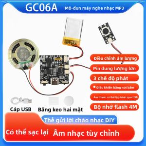 Mô-đun Ghi Âm Giọng Nói GC06 MP3 Giao Diện Loại C Tải Xuống Giọng Nói Quà Tặng Sáng Tạo Với Cơ Chế Thẻ Để Ghi Âm