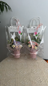 Sanrio Plush Bouquet Hello Kitty Kuromi Cinnamoroll My Melody Plush Doll Flower Toy Gift Set Valentines Day Christmas New Years Girl Gift