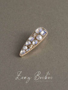 Heavy Duty Retro Hair Clip Half Poem Sparkling Fairy Atmosphere Hair Accessories Duckbill Hair Clips Edge Clips Fashion Jewelry