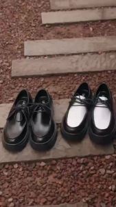 Giày nam da bò cao cấp The Classic Chunky Derby Loafer LeMans Đế Cao Su chunky cao 5cm Bảo hành chính hãng 24 tháng