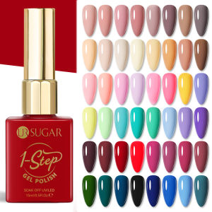 UR SUGAR 15ml 1 Step Gel Polish 3 IN 1 Red Pink Glossy Nail Soak Off LED UV Gel Nail Varnishes No Need Base Gel and Top Coat