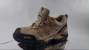 FLYWING B306 Safety Shoes – Suede Leather Kevlar Midsole 200J Composite Toecap Built for Hiking & Work