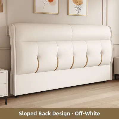 SHANNAIER | Soft Padding Modern Minimalist Double Headboard Washable Headrest