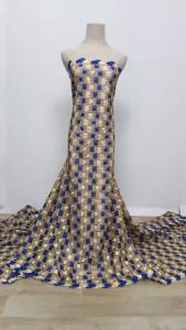 Vintage African Guipure Cord Lace Fabric Floral Pattern Multicolor Purple Beige Lace Cloth For Womens Wedding Dress
