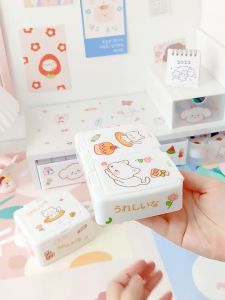 Chum Home กล่องพลาสติก กล่องสำลี กล่องใส่ของ * เเถมสติ๊กเกอร์