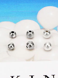 ลูกปัดเงินแท้ S925 ลูกปัด DIY ทำมือ ลูกปัดเงินไทย ลูกปัดลูกโป่งสีเขียวมะพร้าว ลูกปัดไฟโคม ลูกปัดอุปกรณ์ทำเครื่องประดับ