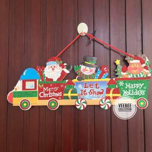 Tulisan Merry Christmas Spons/ hiasan pintu natal/ hiasan dinding/ hiasan