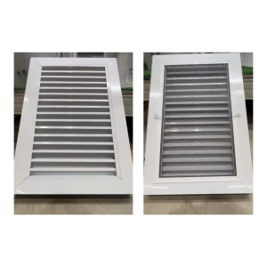 ช่องลมบานเกล็ดอลูมีเนียมแท้ 40x60 พร้อมมูงลวด แนวนอน/แนวตั้ง ระบายอาศ ห้องน้ำ