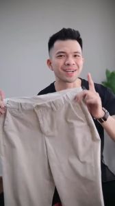 Quần Dài Chinos Nam CHRIS Vải Kaki Cotton Trơn Cao Cấp Trơn Màu Xám Đen Xanh Nâu Be Đẹp Co Giãn Tag Chun Khaki NATO