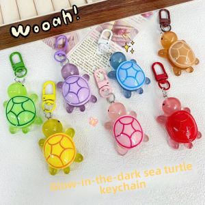 JIFANPAUL | Colorful Night Light Turtle Keychain